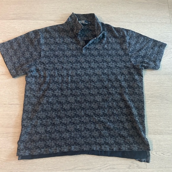 Ralph Lauren Mens Lotus All Over Print Collared Polo Shirt size XL - Picture 1 of 2